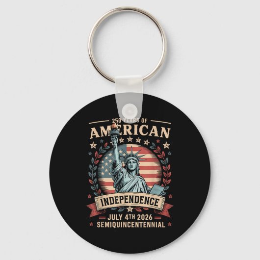 Amerika 250e verjaardag 250 jaar Amerika Sleutelhanger (Voorkant)