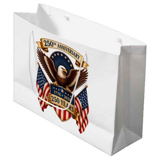 Amerika 250e verjaardag Adelaar Groot Cadeauzakje (Voorkant Gekanteld)