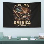 Amerika 250e verjaardag Adelaar Patriottisch Spandoek (Beurs)