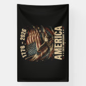 Amerika 250e verjaardag Adelaar Patriottisch Spandoek (Verticaal)