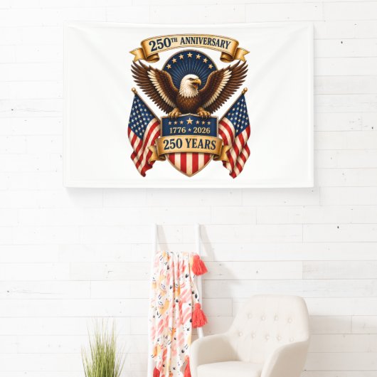 Amerika 250e verjaardag Adelaar Spandoek (Insitu)