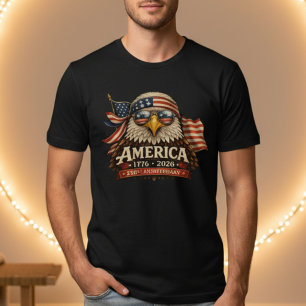 Amerika 250e Verjaardag Adelaar Zonnebril T-shirt
