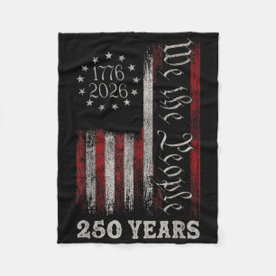 Amerika 250e verjaardag Amerikaanse vlag 250 jaar Fleece Deken