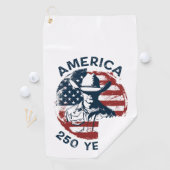 Amerika 250e verjaardag Cowboy 1776-2026 Golfhanddoek (Insitu)