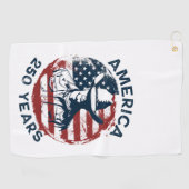 Amerika 250e verjaardag Cowboy 1776-2026 Golfhanddoek (Horizontaal)