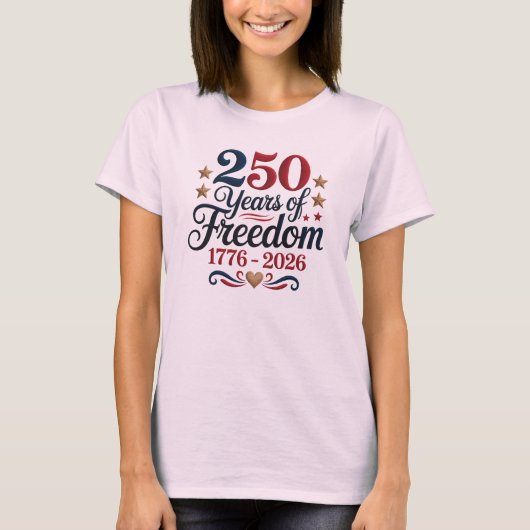 Amerika 250e verjaardag Dames t-shirt (Voorkant)