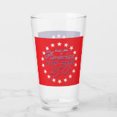 Amerika 250e verjaardag glas (Achterkant)