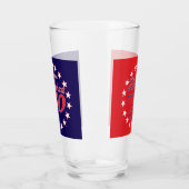 Amerika 250e verjaardag glas (Links)