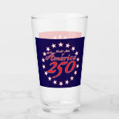 Amerika 250e verjaardag glas (Voorkant)