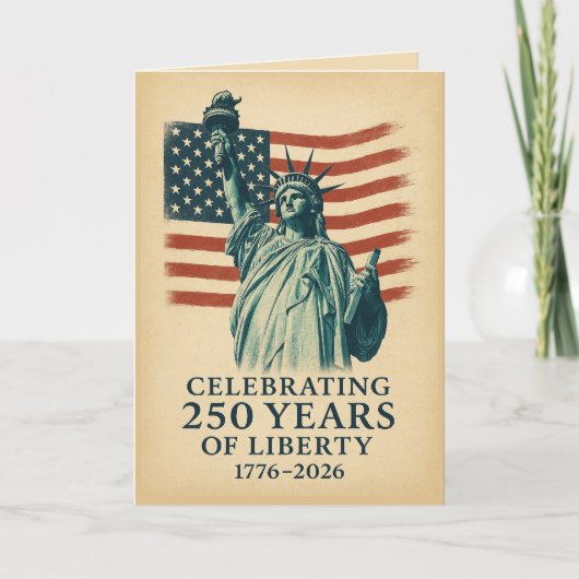 Amerika 250e verjaardag Liberty uitnodiging (Voorkant)