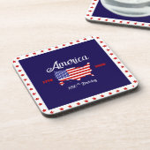 Amerika 250e Verjaardag Patriottisch Bier Onderzetter (Linkerzijde)