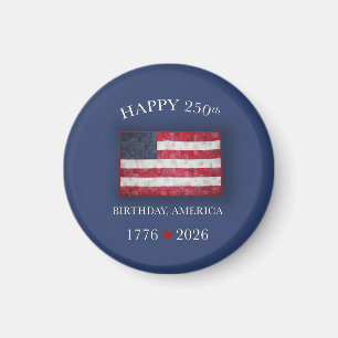 Amerika 250e verjaardag Patriottische 4 juli Magneet
