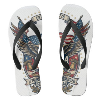 Amerika 250e Verjaardag Patriottistisch 1776 Vrijh Teenslippers