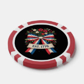 Amerika 250e verjaardag poker chips (Enkel)