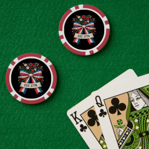 Amerika 250e verjaardag poker chips