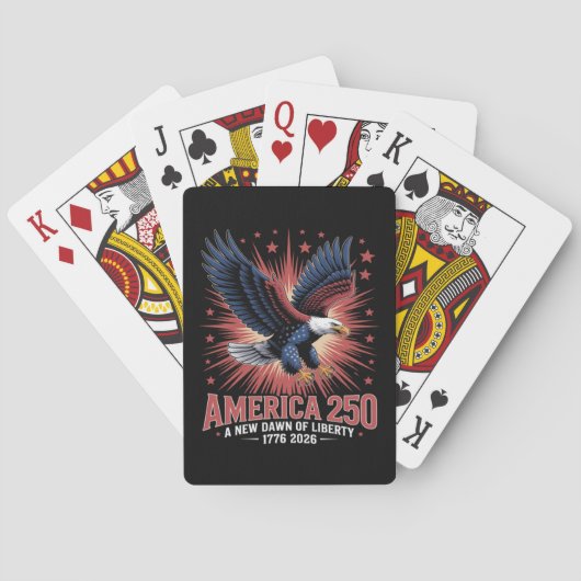 Amerika 250e verjaardag pokerkaarten (Achterkant)