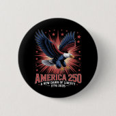 Amerika 250e verjaardag ronde button 5,7 cm (Voorkant)
