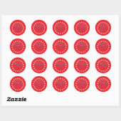 Amerika 250e verjaardag ronde sticker (Vel)