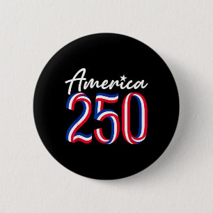 Amerika 250e verjaardag USA-vlag 4 juli 250 Ronde Button 5,7 Cm