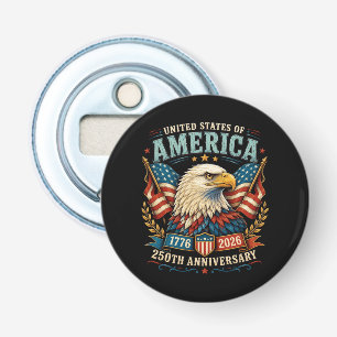 Amerika 250e Verjaardagsviering Adelaar Button Flesopener