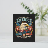 Amerika 250e Verjaardagsviering Adelaar Kaart (Staand voorkant)