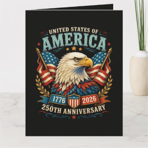 Amerika 250e Verjaardagsviering Adelaar Kaart