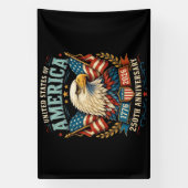 Amerika 250e Verjaardagsviering Adelaar Spandoek (Verticaal)