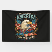 Amerika 250e Verjaardagsviering Adelaar Spandoek (Horizontaal)