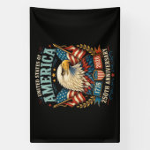 Amerika 250e Verjaardagsviering Adelaar Spandoek (Verticaal)