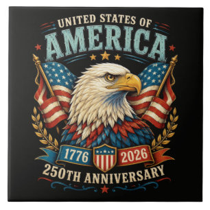 Amerika 250e Verjaardagsviering Adelaar Tegeltje