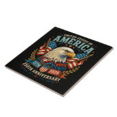 Amerika 250e Verjaardagsviering Adelaar Tegeltje (Zijkant)