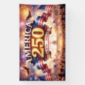 Amerika 250e Verjaardagsviering – Patriottisch Spandoek (Verticaal)