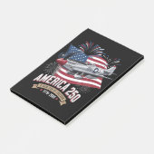 Amerika 250e verjaardagsvliegtuig post-it® notes (Schuin)