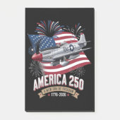 Amerika 250e verjaardagsvliegtuig post-it® notes (Voorkant)