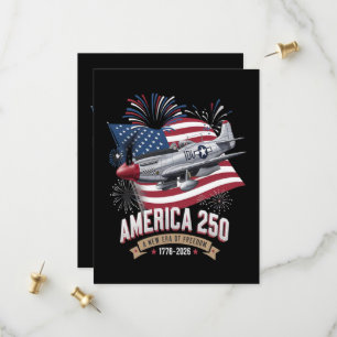 Amerika 250e verjaardagsvliegtuig save the date