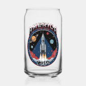 Amerika 250ste 1776 2026 blikvorm glas (Voorkant)