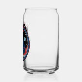 Amerika 250ste 1776 2026 blikvorm glas (Links)