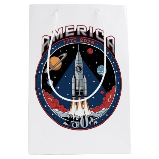 Amerika 250ste 1776 2026 medium cadeauzakje (Voorkant)
