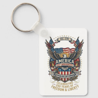 Amerika 250ste Americana 1776 Vrijheid Adelaar VS Sleutelhanger