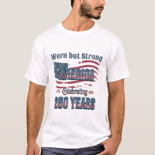Amerika 250ste Jubileum Shirt (Voorkant)