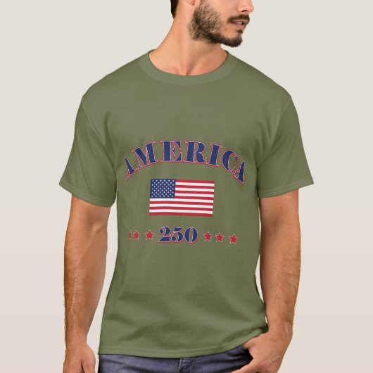 Amerika 250ste t-shirt (Voorkant)
