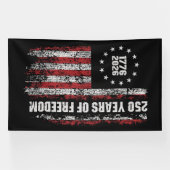 Amerika 250ste verjaardag • 1776–2026 spandoek (Horizontaal)
