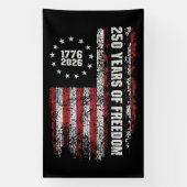 Amerika 250ste verjaardag • 1776–2026 spandoek (Verticaal)
