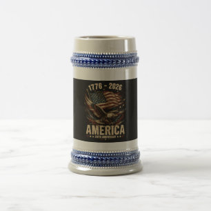 Amerika 250ste verjaardag Adelaar Patriottisch Bierpul