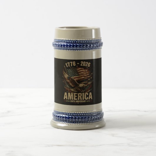 Amerika 250ste verjaardag Adelaar Patriottisch Bierpul (Center)