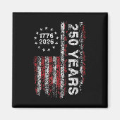 Amerika 250ste verjaardag Amerikaanse vlag 250 jaa Magneet (Voorkant)