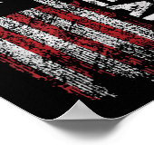 Amerika 250ste verjaardag Amerikaanse vlag 250 jaa Poster (Hoek)