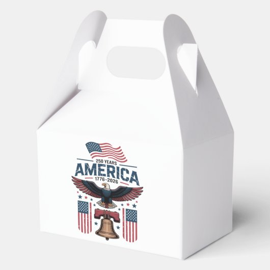 Amerika 250ste verjaardag bedankdoosjes (Voorkant)