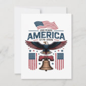 Amerika 250ste verjaardag bedankkaart (Voorkant)