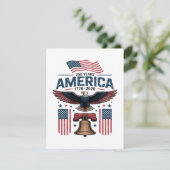 Amerika 250ste verjaardag bedankkaart (Staand voorkant)